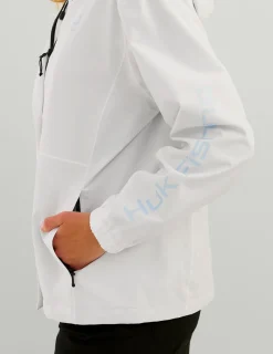 Huk Gear Rainwear-Womens Storm Jacket White