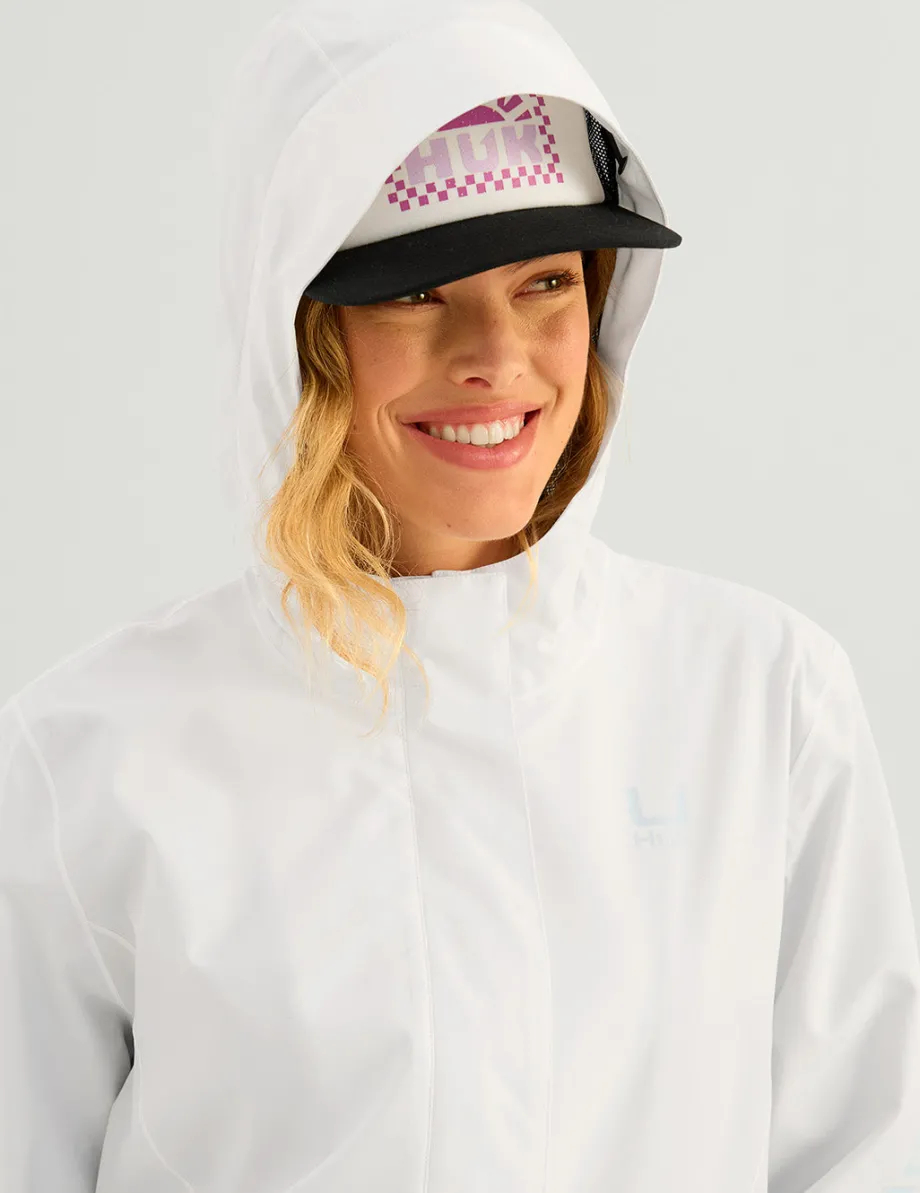 Huk Gear Rainwear-Womens Storm Jacket White