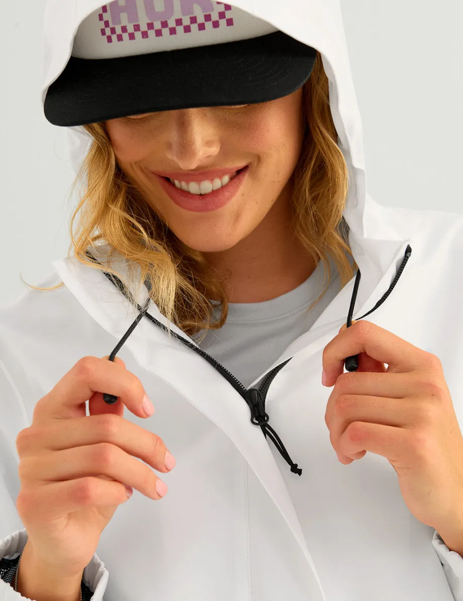 Huk Gear Rainwear-Womens Storm Jacket White