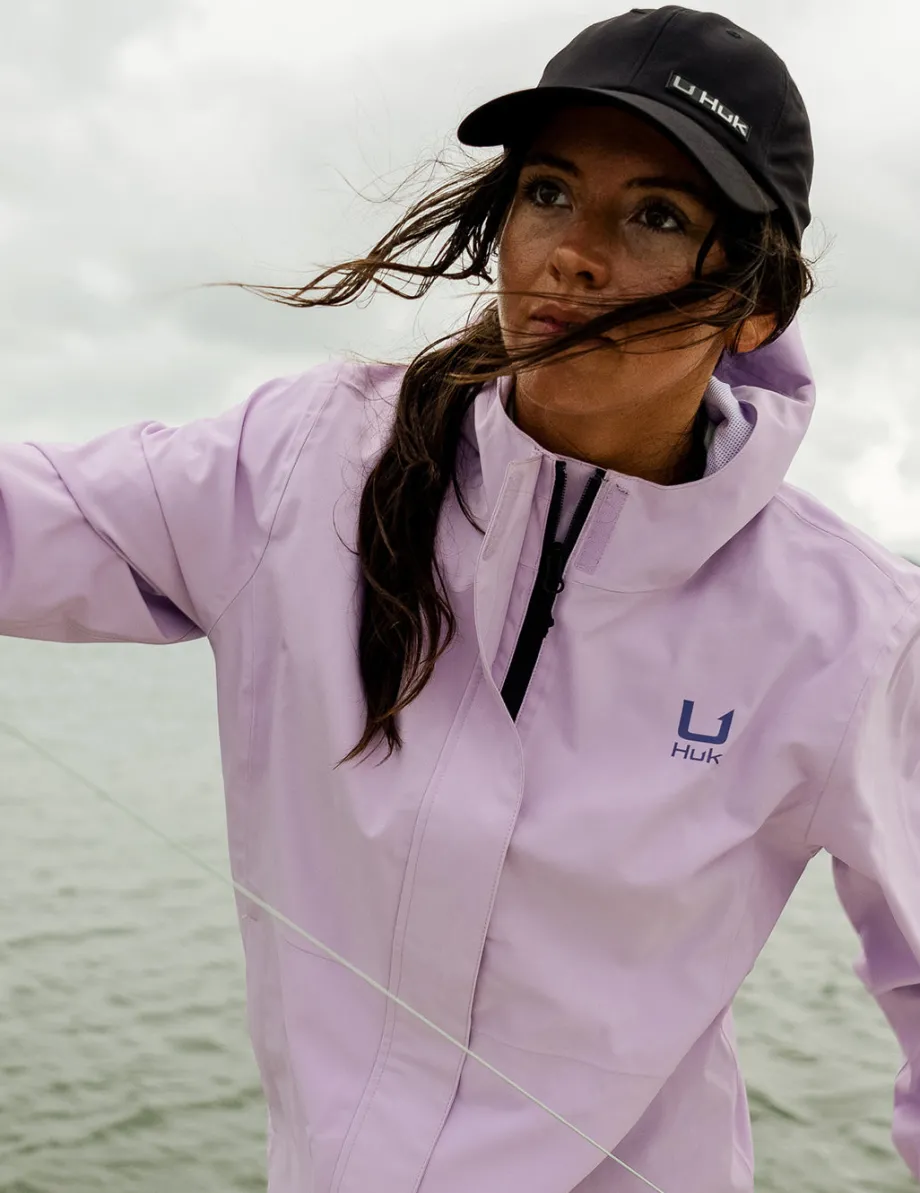 Huk Gear Rainwear-Womens Storm Jacket 2.0 Orchid Bloom