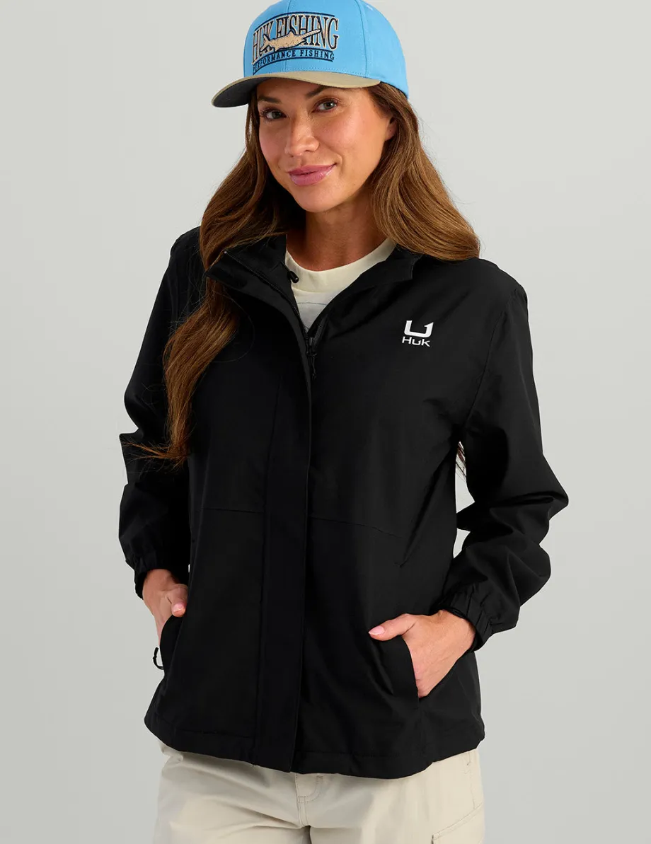 Huk Gear Rainwear-Womens Storm Jacket 2.0 Black