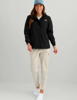 Huk Gear Rainwear-Womens Storm Jacket 2.0 Black