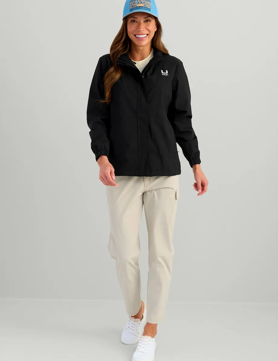 Huk Gear Rainwear-Womens Storm Jacket 2.0 Black
