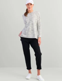 Huk Gear Pullovers-Womens Tasc Riverwalk Lightweight Sweatshirt Harbor Mist Camo