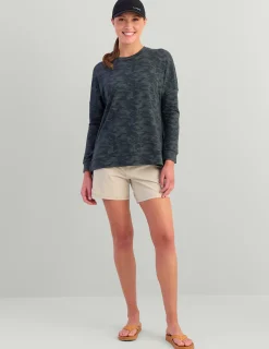 Huk Gear Pullovers-Womens Tasc Riverwalk Lightweight Sweatshirt Volcanic Ash Camo