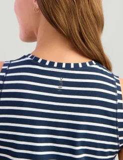 Huk Gear Performance Tops-Womens Tasc Summer Tank Dress Naval Academy Stripe