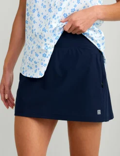 Huk Gear Skirts|Shorts-Womens Tide Point Skort Naval Academy