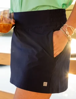 Huk Gear Skirts|Shorts-Womens Tide Point Skort Naval Academy