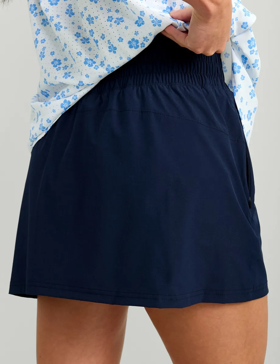 Huk Gear Skirts|Shorts-Womens Tide Point Skort Naval Academy