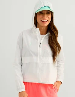 Huk Gear Windbreakers-Womens Tradewind Windbreaker White