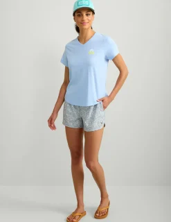 Huk Gear Tees & Tanks-Womens V-Neck Sunset Graphic Tee Windsurfer