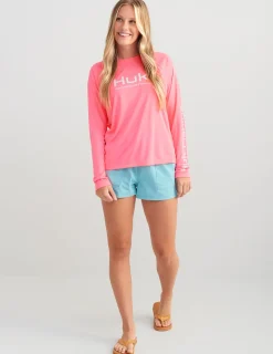 Huk Gear Shorts-Womens Waypoint Short Marine Blue